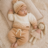 set nacimiento tejido a mano con guarda jacquard set nacimiento tejido a mano con guarda jacquard