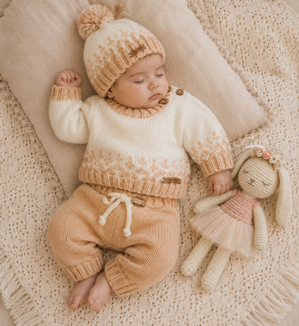 set nacimiento tejido a mano con guarda jacquard set nacimiento tejido a mano con guarda jacquard