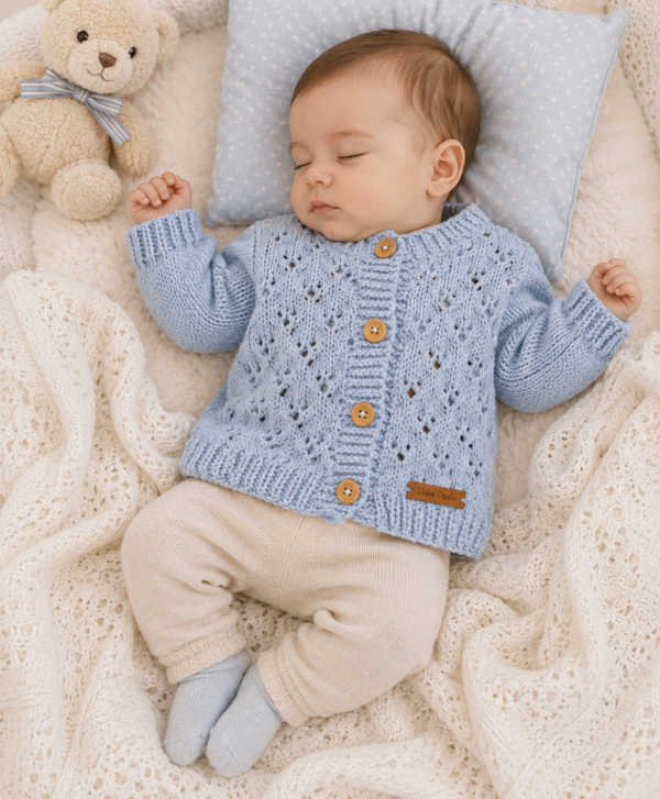 saco calado celeste pastel saco calado celeste pastel