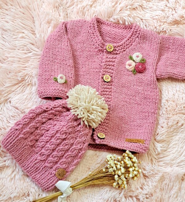 conjunto romantico de saco y gorro conjunto romantico de saco y gorro