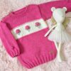 sweater flowers tejido y bordado a mano con lana hipoalergénica sweater flowers tejido y bordado a mano con lana hipoalergénica