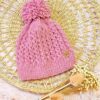 conjunto de saco y gorro con ochitos calados, tejidos a mano en lana hipoalergénica conjunto de saco y gorro con ochitos calados, tejidos a mano en lana hipoalergénica