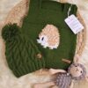 conjunto de chaleco animalito y gorro tejidos a mano con lana hipoalergénica conjunto de chaleco animalito y gorro tejidos a mano con lana hipoalergénica