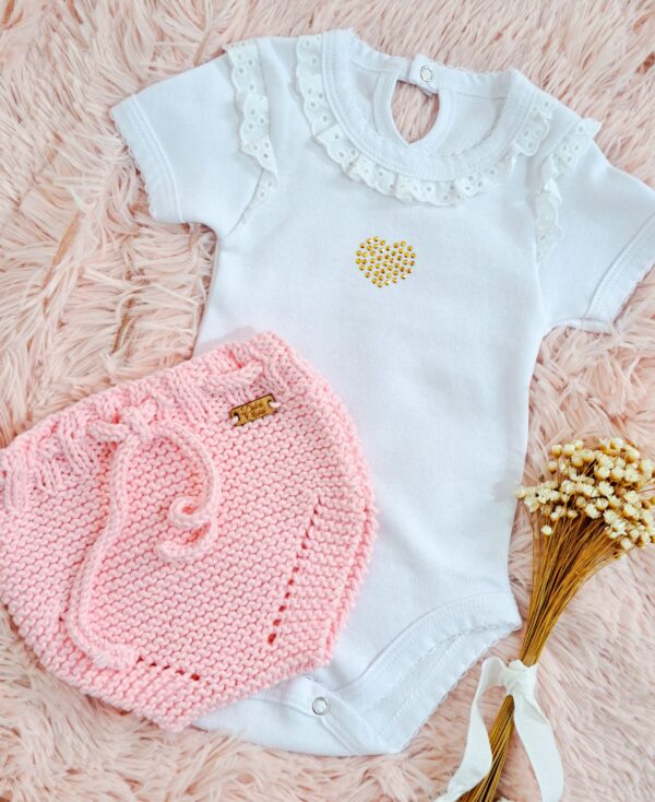 conjunto tejido con hilo mas body de algodon