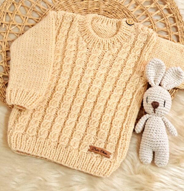sweater ochitos tejido a mano en lana hipoalergénica sweater ochitos tejido a mano en lana hipoalergénica