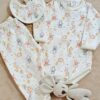 ajuar de algodón pima estampado – 3 prendas