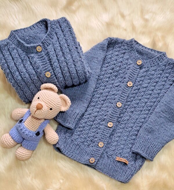 saco ochitos azul jeans