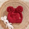 gorro doble pompon