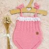 conjunto romántico de enterito con puntilla y body de algodón conjunto romántico de enterito con puntilla y body de algodón