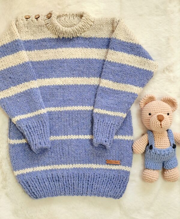 sweater rayas tejido con lana hipoalergénica sweater rayas tejido con lana hipoalergénica