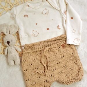ajuar de nacimiento con shorts y prenditas de algodón ajuar de nacimiento con shorts y prenditas de algodón