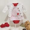 conjunto de jumper de algodón con saquito y zapatitos tejidos a mano en hilo de algodón conjunto de jumper de algodón con saquito y zapatitos tejidos a mano en hilo de algodón