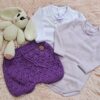 ajuar de nacimiento con short y prenditas de algodón ajuar de nacimiento con short y prenditas de algodón