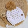 gorro pintitas tejido a mano con lana hipoalergénica gorro pintitas tejido a mano con lana hipoalergénica