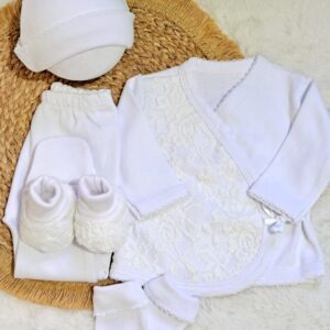 ajuar tierno romance (5 prendas)
