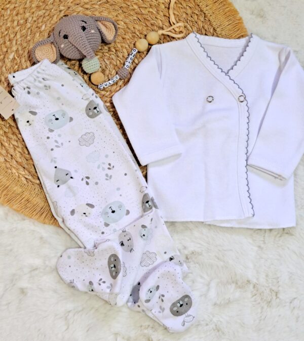 conjunto de batita y ranita de algodón conjunto de batita y ranita de algodón