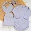 conjunto de body y ranita de algodón pima conjunto de body y ranita de algodón pima