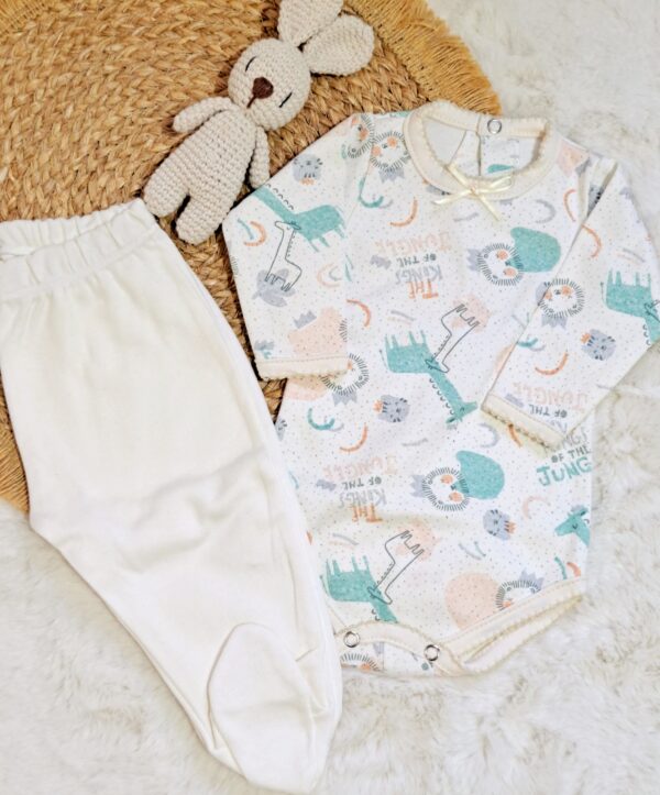 conjunto de body y ranita de algodón pima conjunto de body y ranita de algodón pima