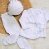 ajuar voladitos de 6 prendas – algodón blanco con detalles de puntilla ajuar voladitos de 6 prendas – algodón blanco con detalles de puntilla