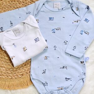 pack de 2 bodys de algodón estampados
