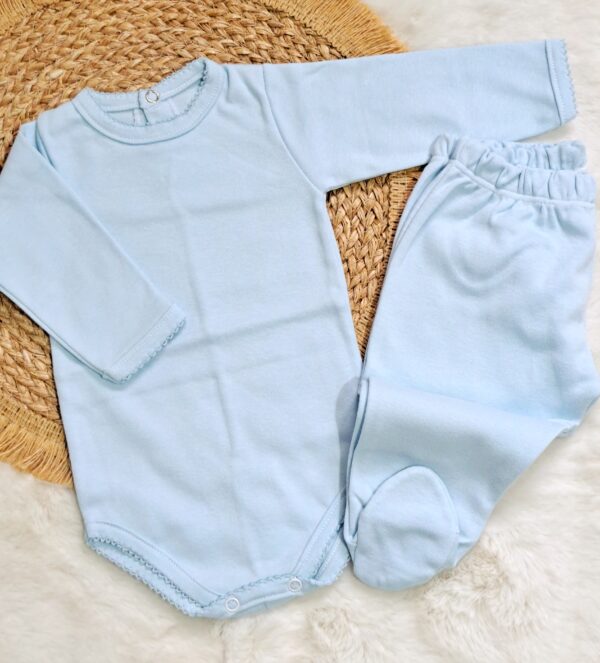 conjunto de algodón pima liso – 2 prendas