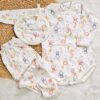ajuar de algodón pima estampado – 3 prendas