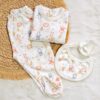 ajuar de algodón pima estampado – 3 prendas