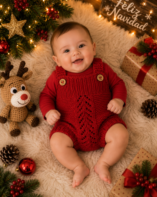 ajuar caricias de navidad 5 prendas
