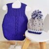 Conjunto de Chaleco y Gorro Pintitas