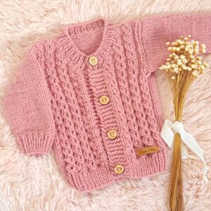 saco rosa viejo ochitos calados saco rosa viejo ochitos calados