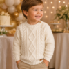 sweater con rombos y ochos