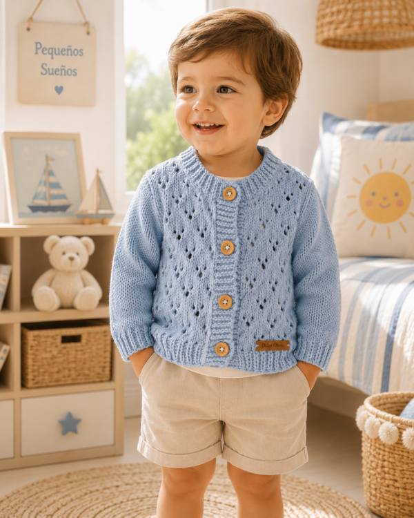 saco calado celeste pastel saco calado celeste pastel