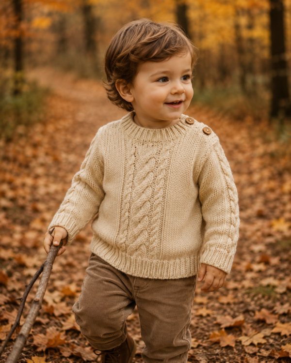 sweater arena ochos y torzadas