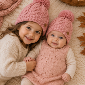 gorro ochos rosa viejo