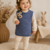 conjunto de algodón pima liso celeste – 2 prendas
