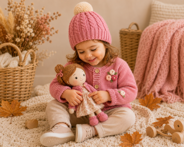 conjunto romántico de saco y gorro conjunto romántico de saco y gorro