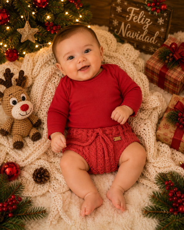 ajuar caricias de navidad 5 prendas