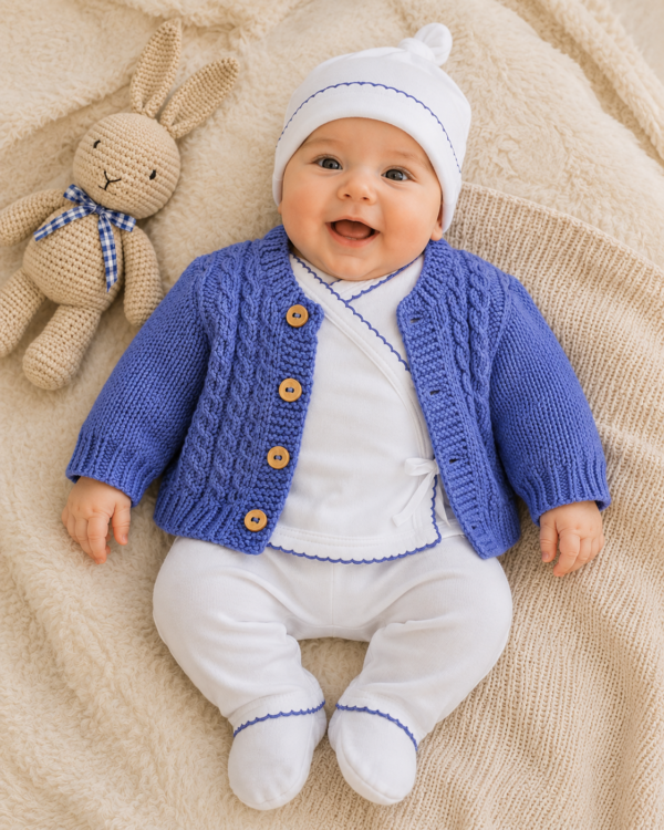 conjunto de saco con ochitos calados tejido en hilo de algodón con conjunto de algodón conjunto de saco con ochitos calados tejido en hilo de algodón con conjunto de algodón