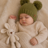 gorro doble pompon