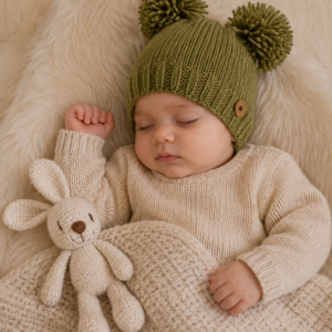 gorro doble pompon