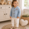 saco celeste pastel saco celeste pastel