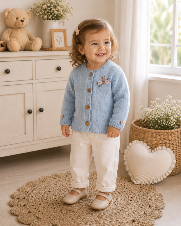 saco celeste pastel saco celeste pastel
