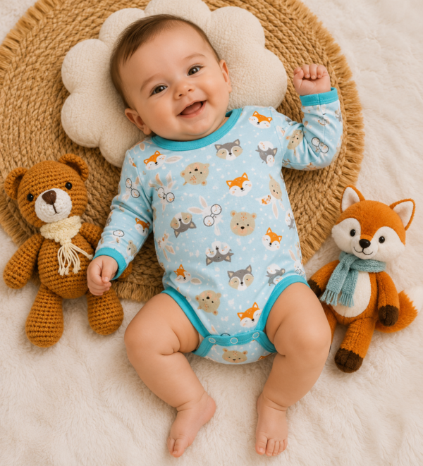 body de algodón estampado