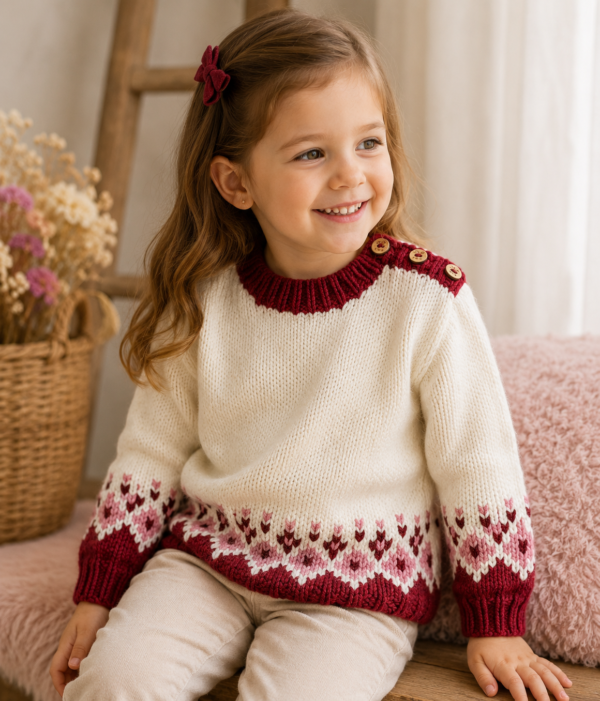 sweater con guarda de jacquard sweater con guarda de jacquard