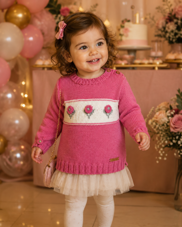 sweater flowers tejido y bordado a mano con lana hipoalergénica sweater flowers tejido y bordado a mano con lana hipoalergénica