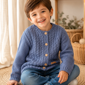 saco ochitos azul jeans