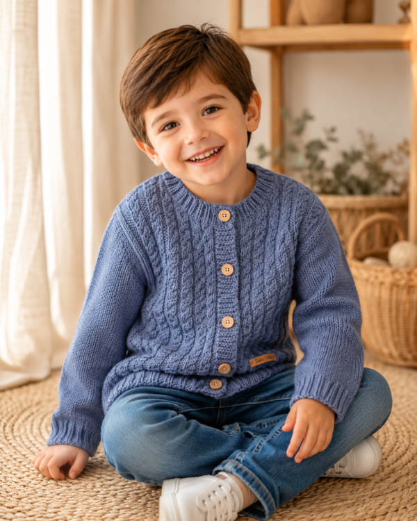 saco ochitos azul jeans