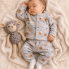 conjunto de plush florcitas– 2 prendas