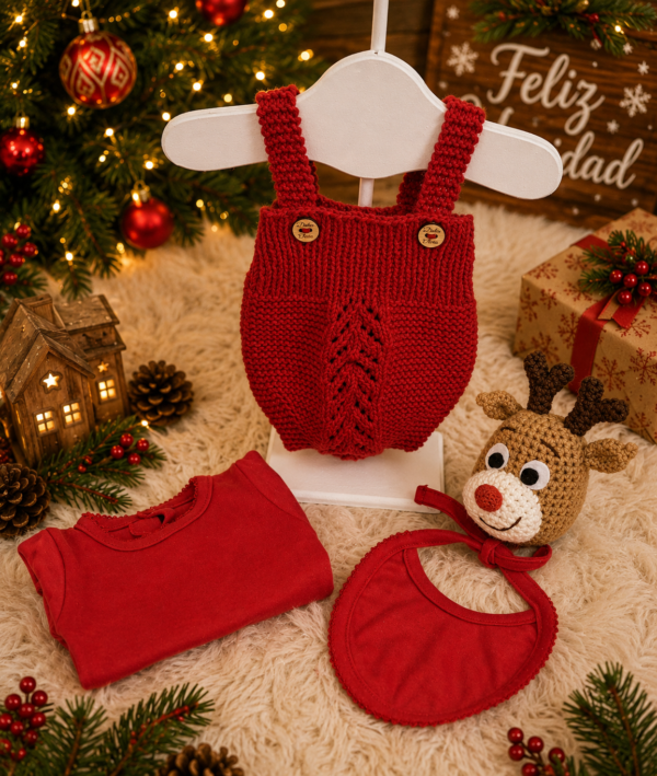 ajuar caricias de navidad 5 prendas