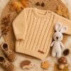 sweater ochitos tejido a mano en lana hipoalergénica sweater ochitos tejido a mano en lana hipoalergénica